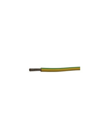 Athilex 1×6.0mm2 H07Z1-K Grön/Gul Förtennad och UV-beständig – B2CA 100 m