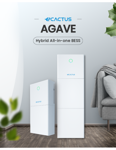 eCACTUS Agave-SH WH-SPHA3.6H-5. 12 kWh batterilagringssystem för hemmabruk